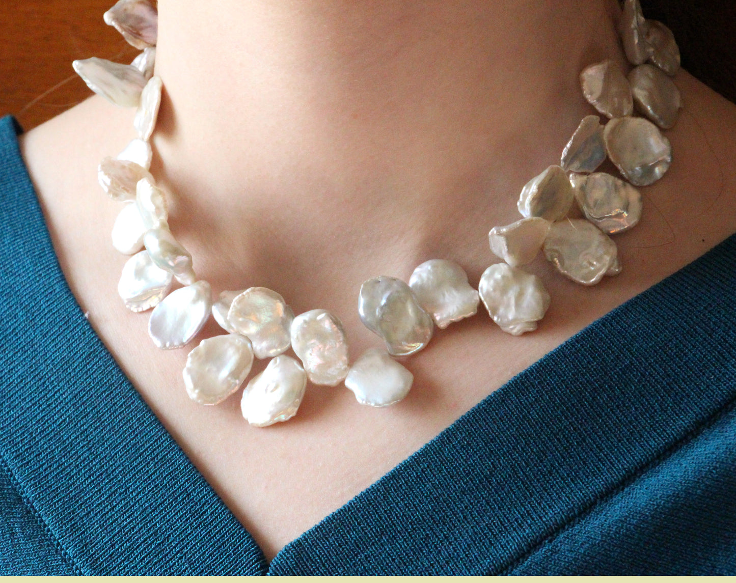 Paradise Keshi Pearl Statement Necklace