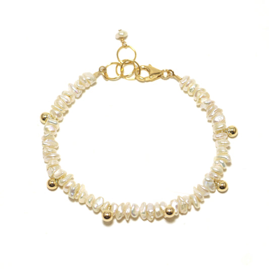 I Love Keshi Pearls Bracelet