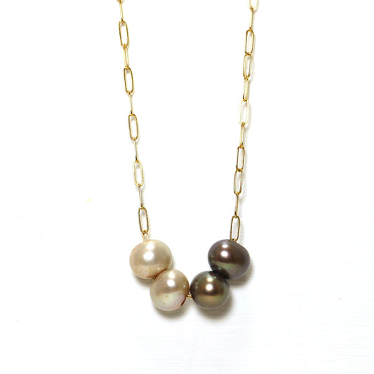 Paired 2 Perfection Pearls Necklace