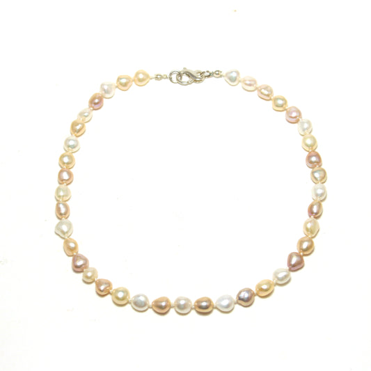 It's Asymmetry in Nuggets Pearl Necklace