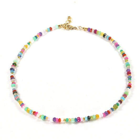 Infinite Rainbow Multi Gem Necklace