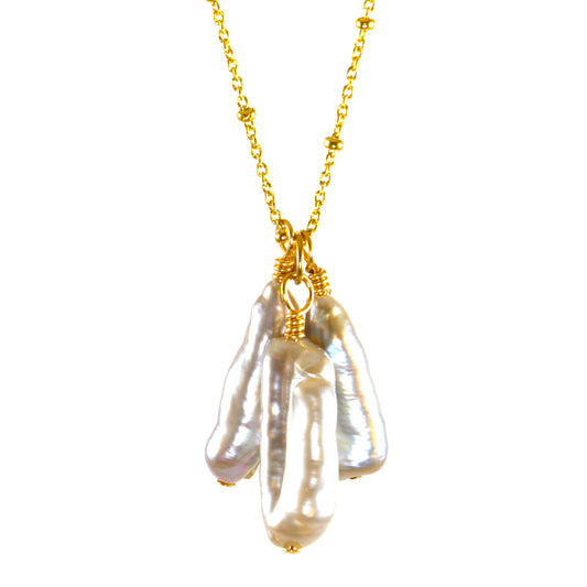 Delight Biwa Trio Necklace