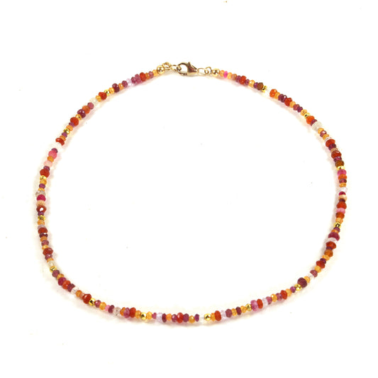 Fiery Sunset Multi-gem Necklace