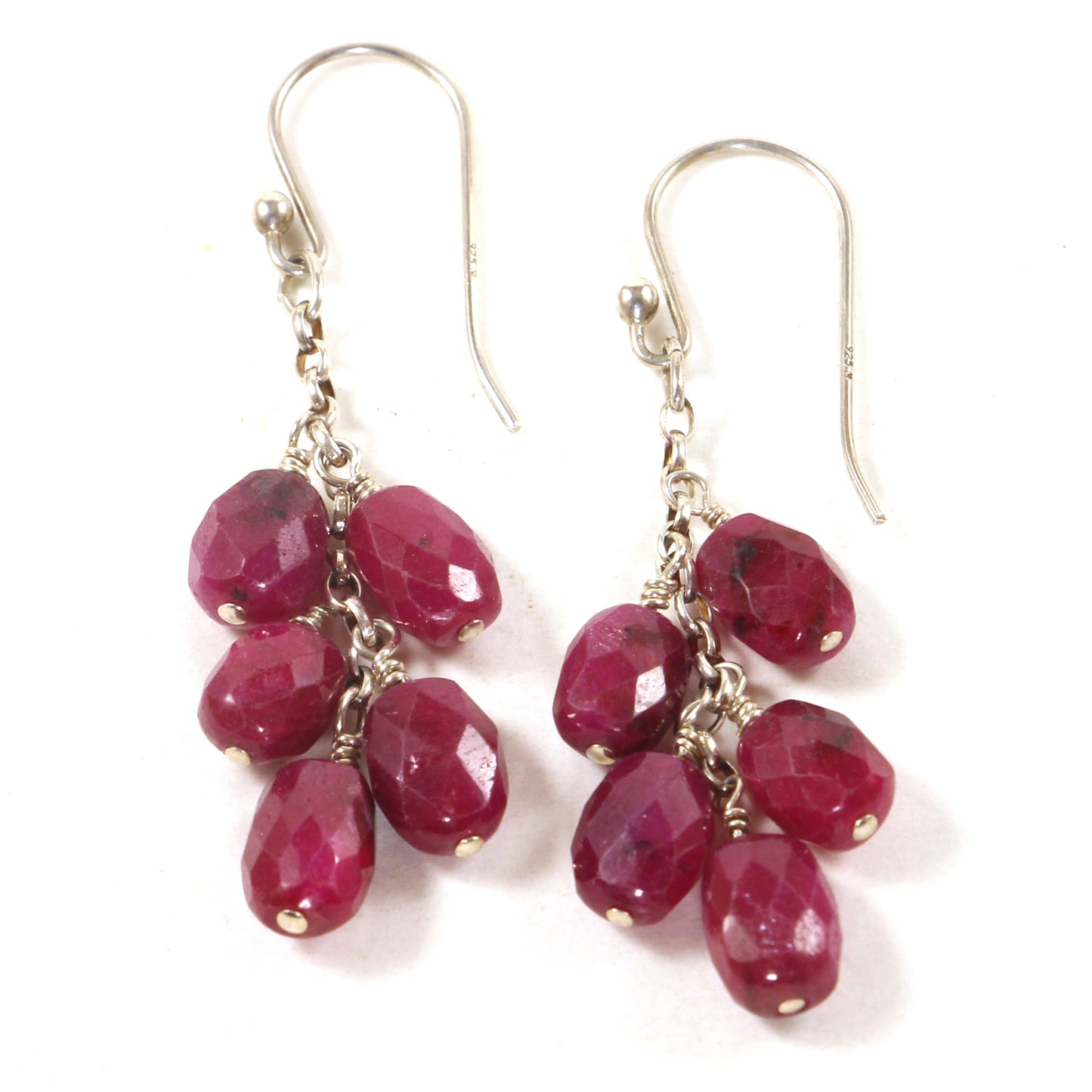 Bouquet Ruby Earrings