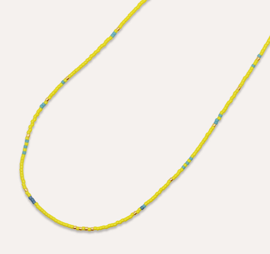 Yellows Accent Beaded Necklace