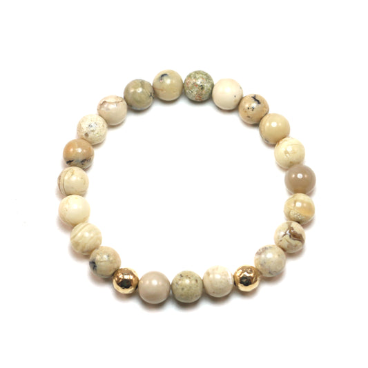 Dreamy African Opal Beaded Bracelet