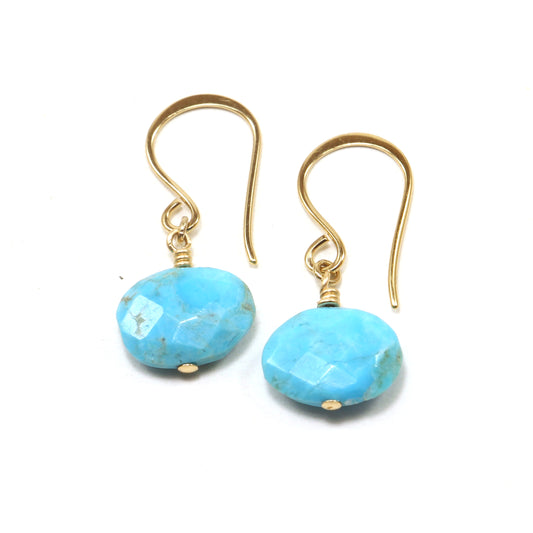 Superb Blue Turquoise Earrings