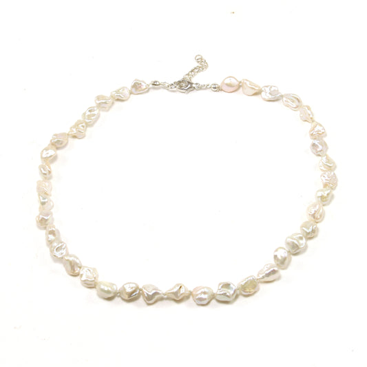 Keshi Crush Off-White Pearl Necklace