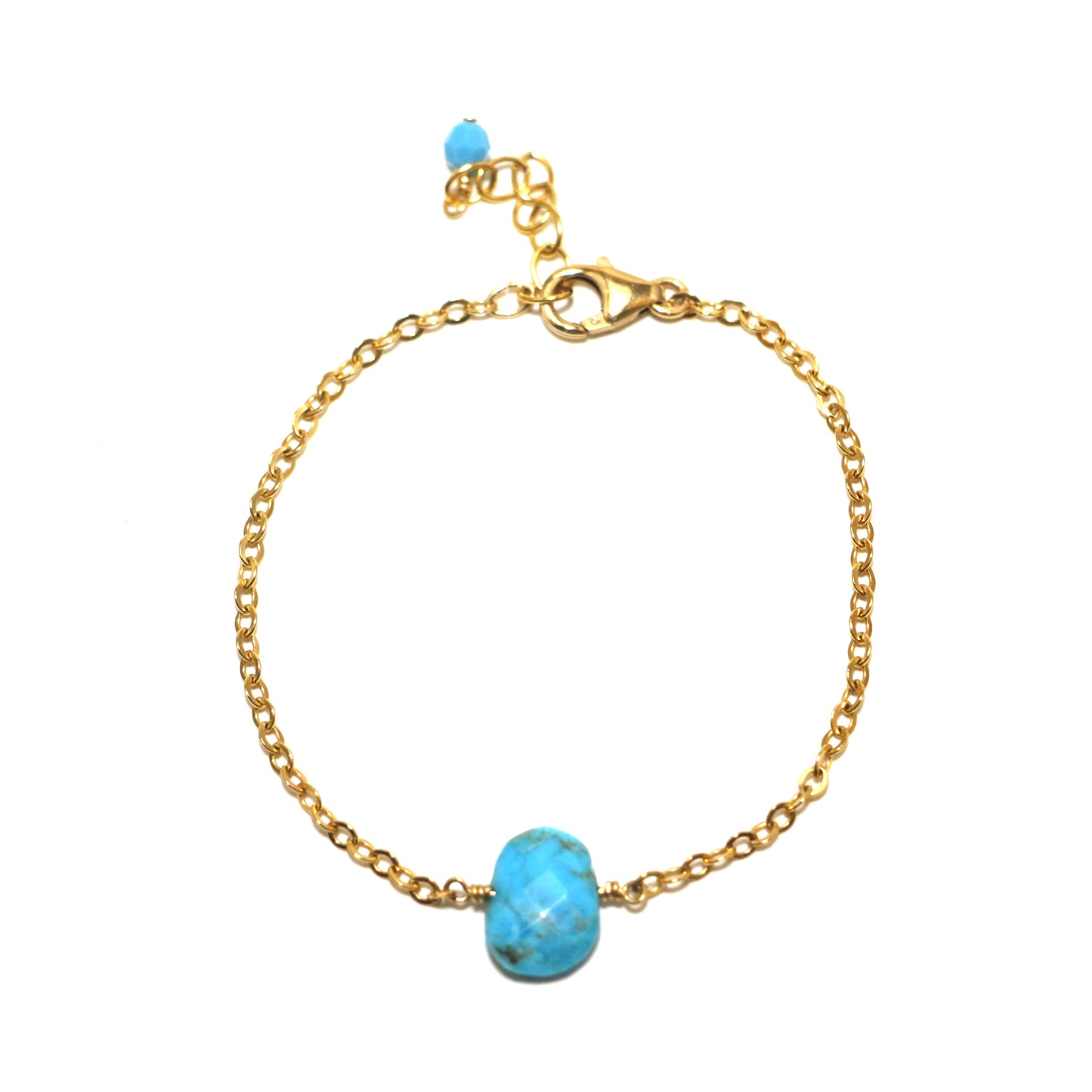 Crazy about Turquoise Cable Chain Bracelet