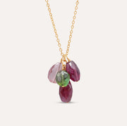In the Pink Tourmaline and Moonstone Necklace
