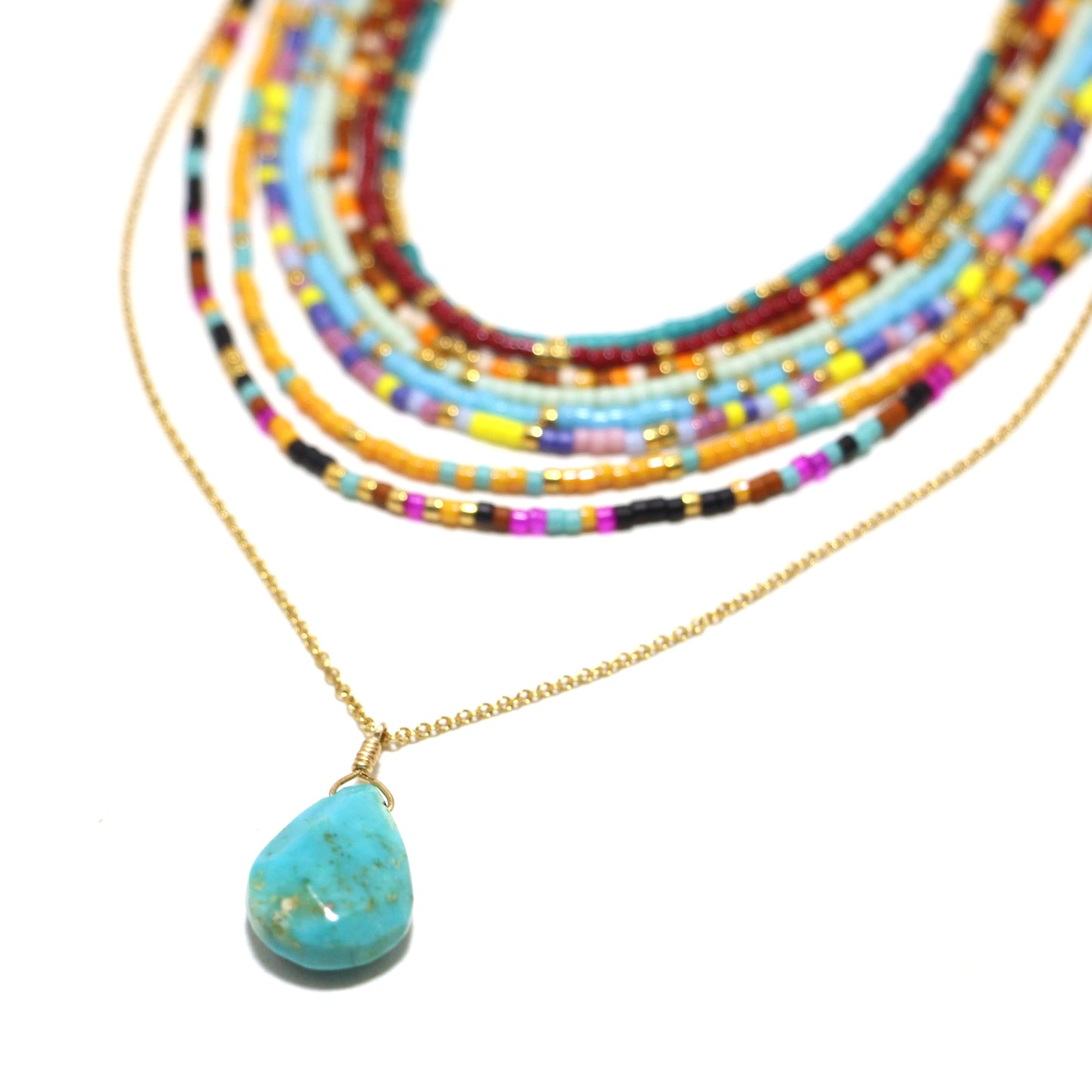 Sunrise Sleeping Beauty Turquoise Necklace