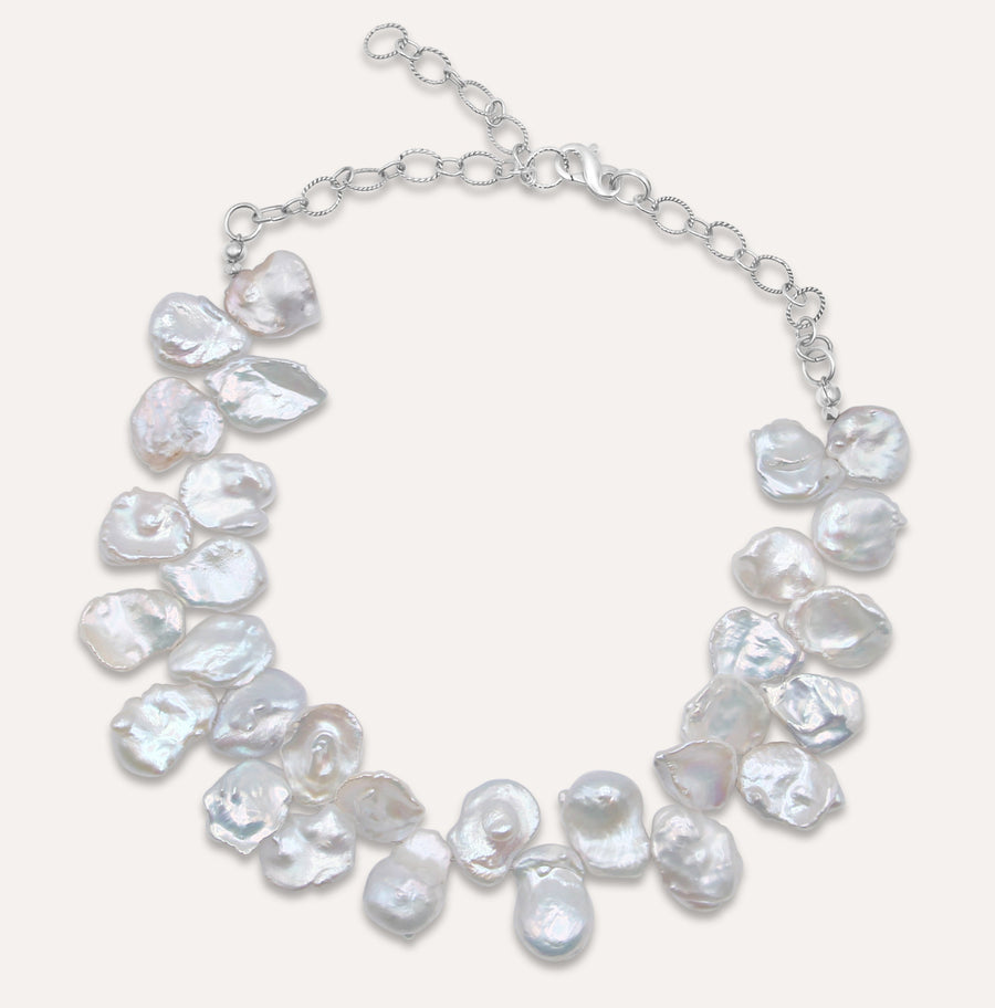 Paradise Keshi Pearl Statement Necklace