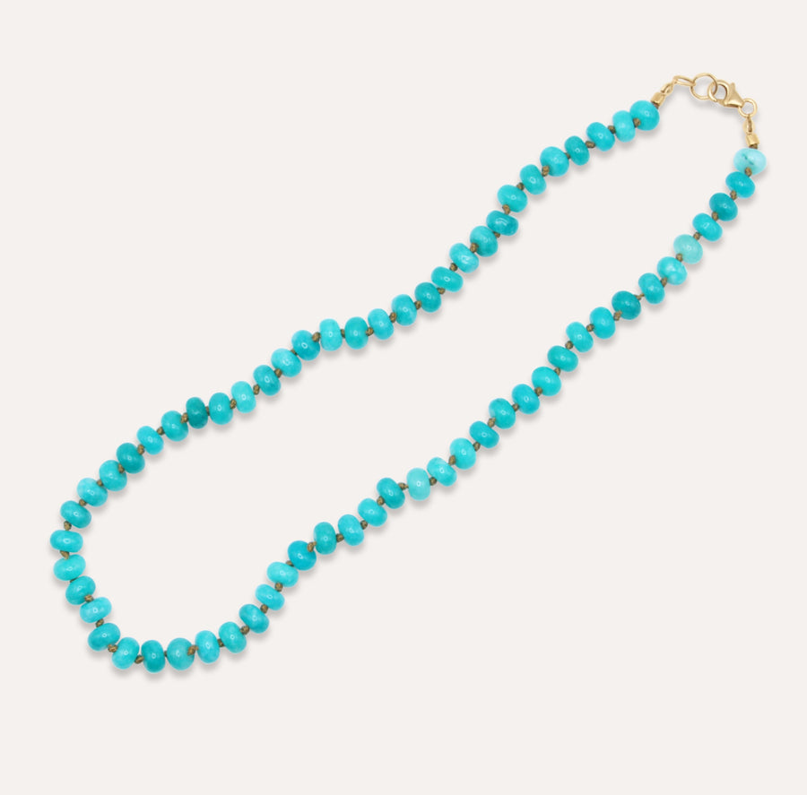 Celestial Blue Beaded Necklace