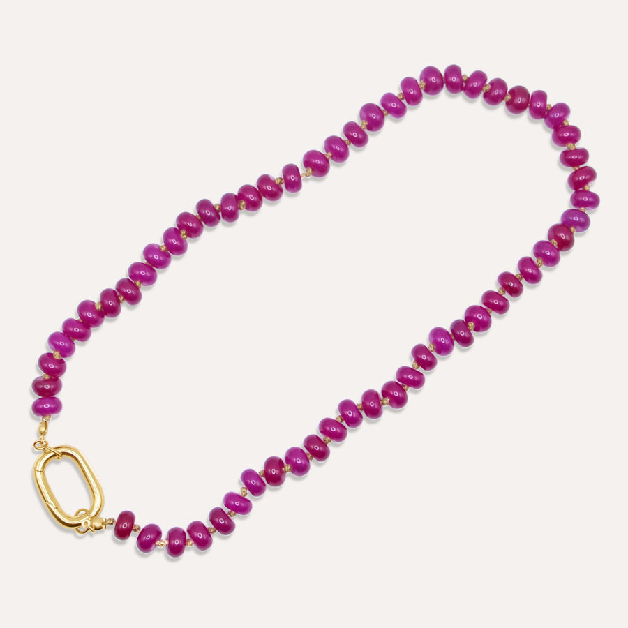 The Violet Beaded Necklace