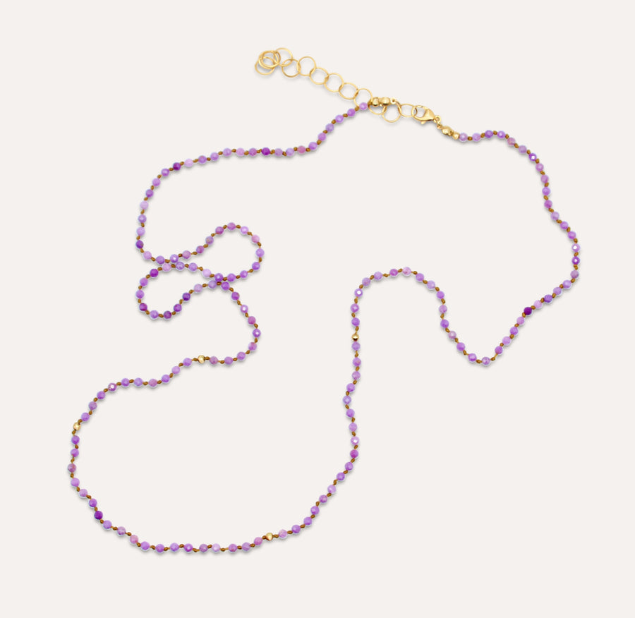 Perfect & Purple Beaded Necklace