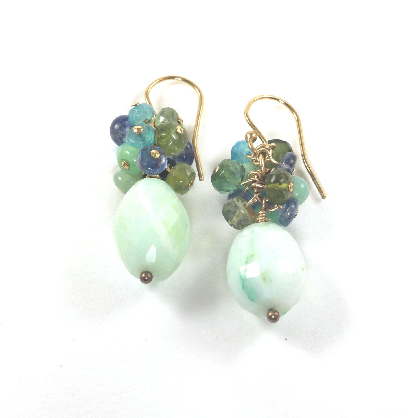 Excursion Peruvian Opal Cluster Earrings