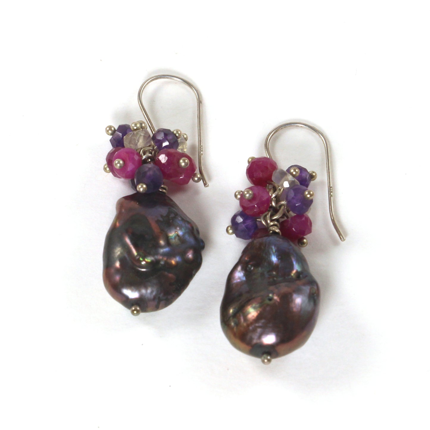 Utterly Violet Ultra Baroque Pearl Earrings