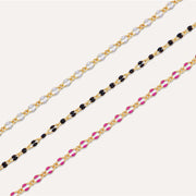 Sweet Enamel Chain Bracelet