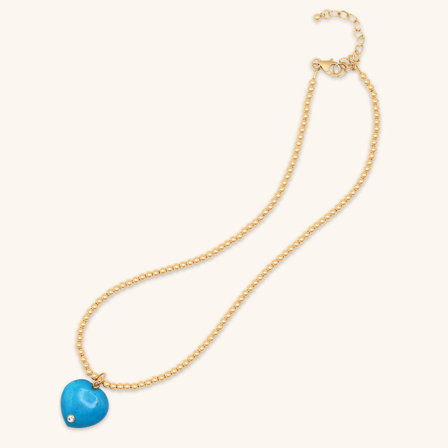 Turquoise Heart Pendant Necklace