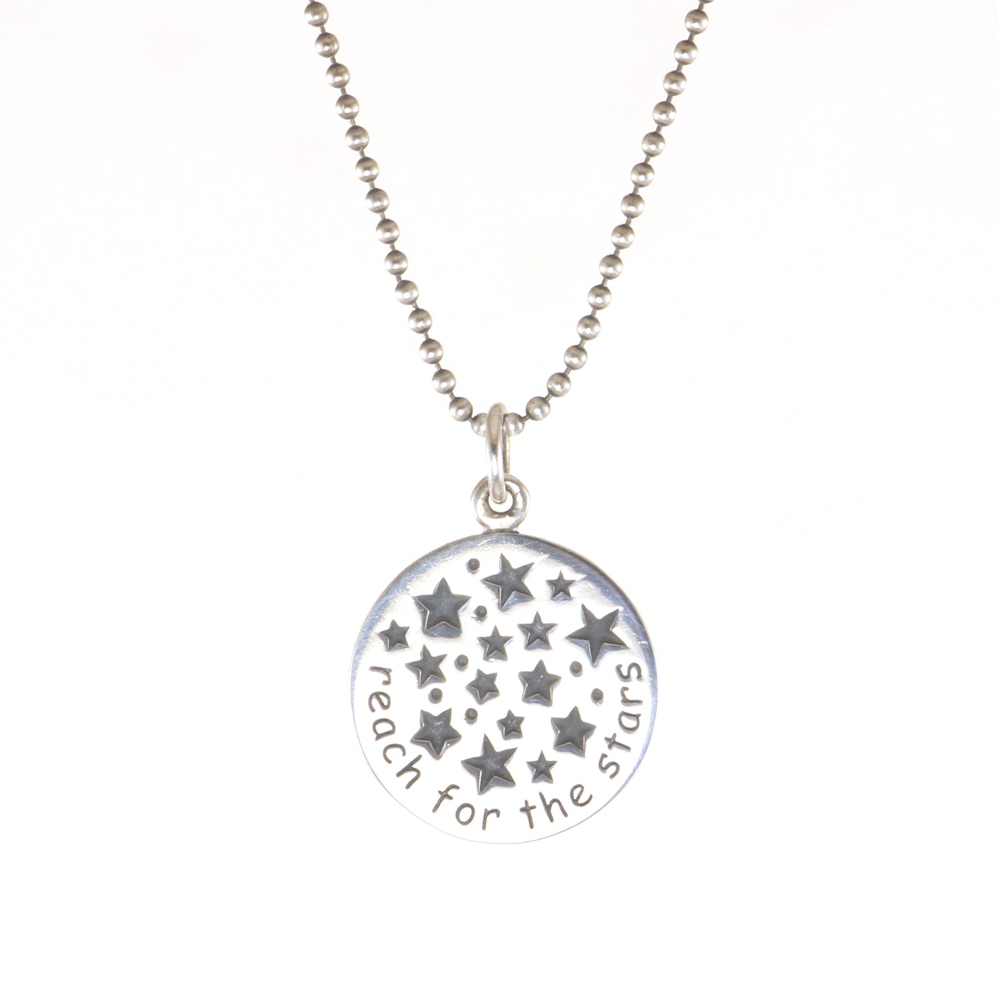 "Reach for the stars" Sterling Silver Necklace