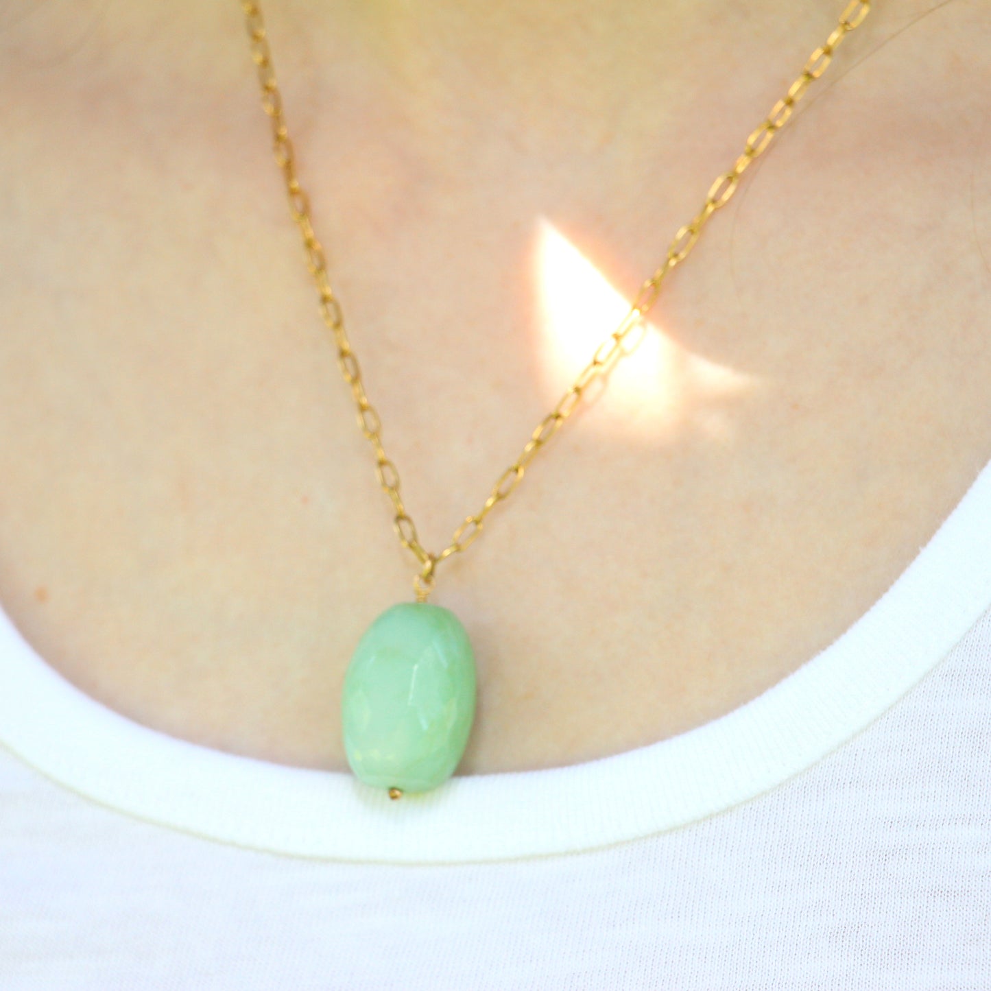 Opaca Peruvian Opal Nugget Necklace