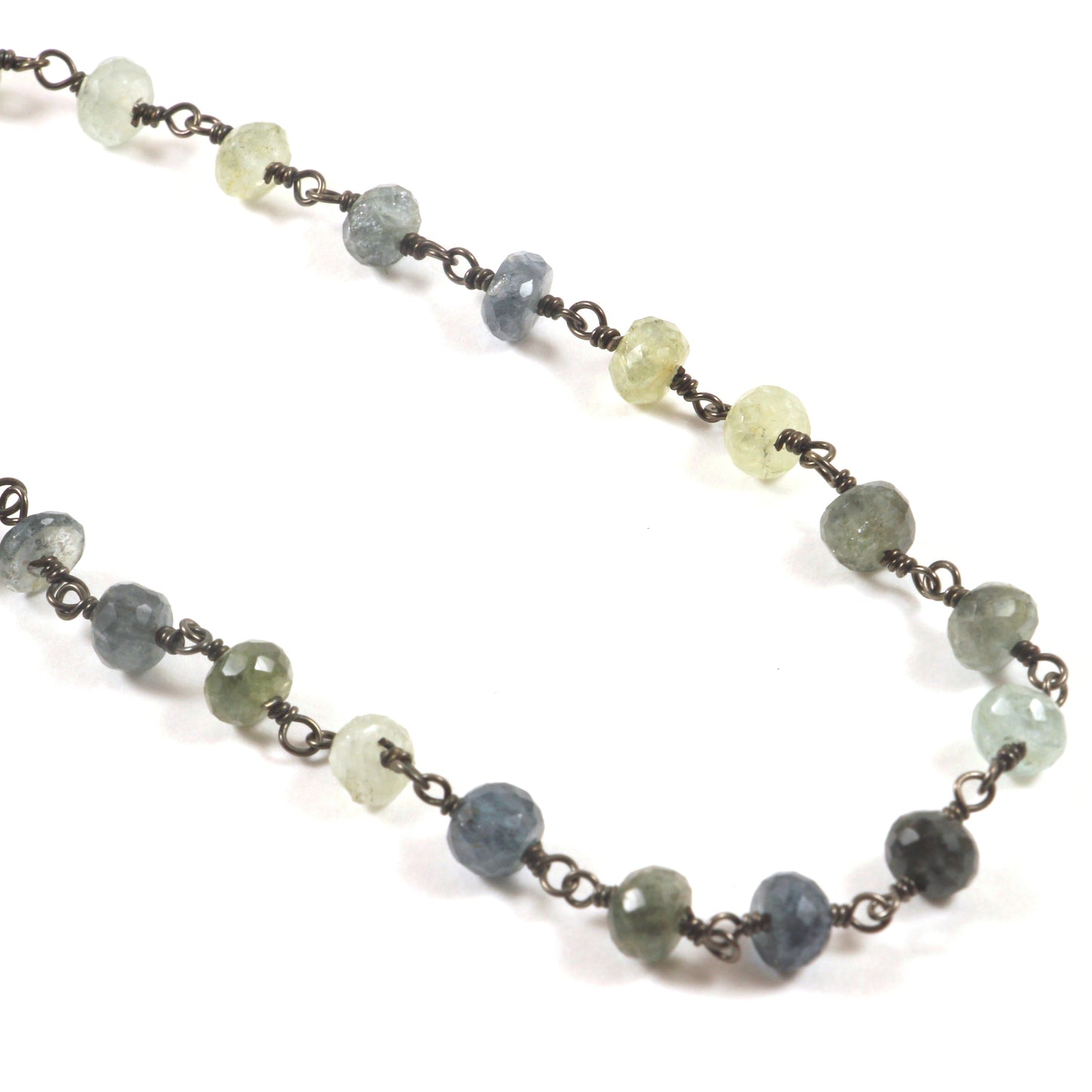 Moss Aquamarine Chain Necklace