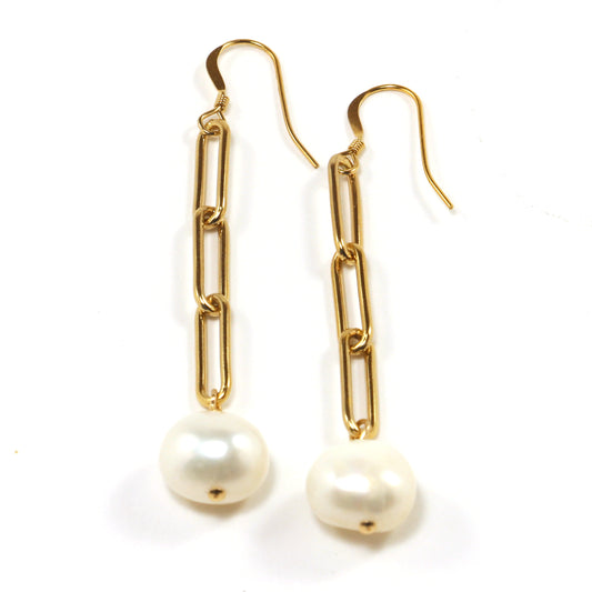 So Awesome Floating Baroque Pearl Earrings