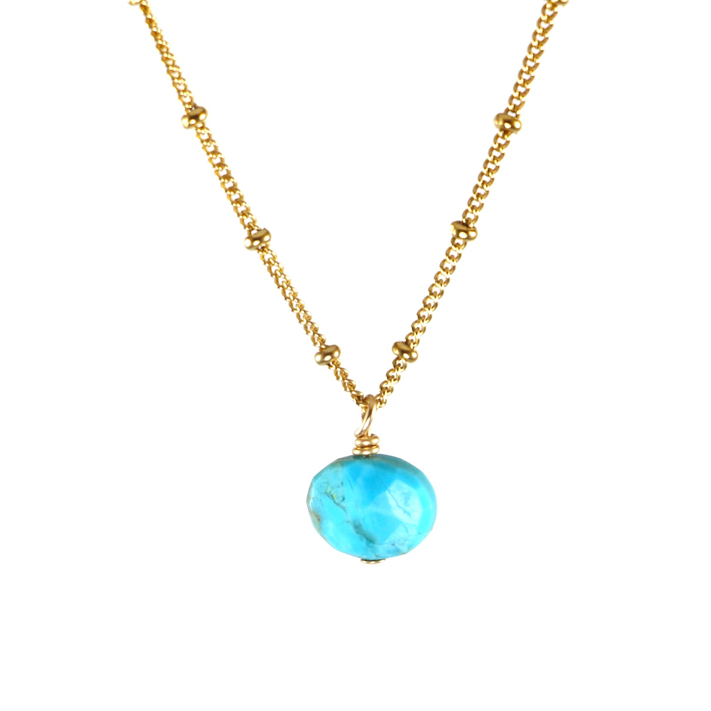 Details Matter Turquoise Pendant Necklace