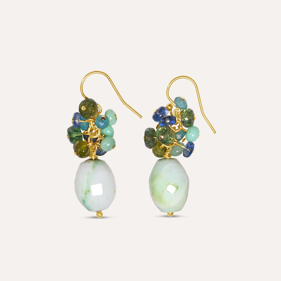 Excursion Peruvian Opal Cluster Earrings