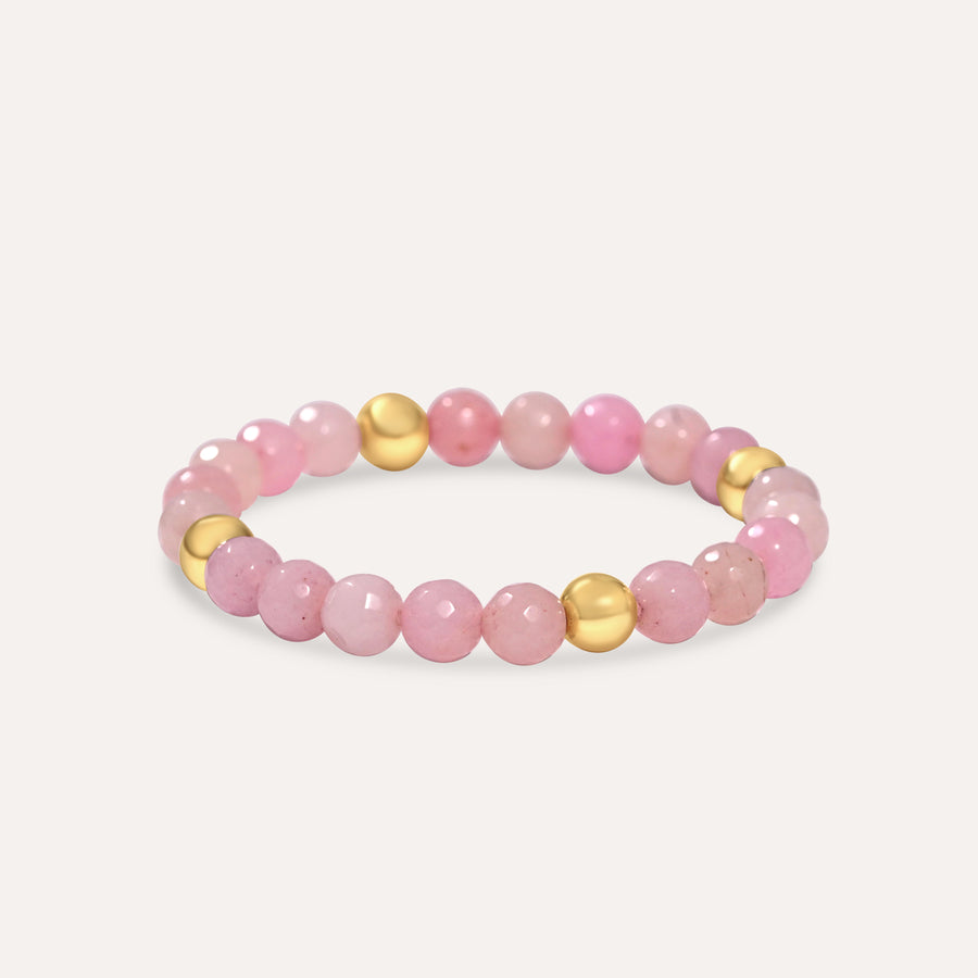 Petals Away Rose Quartz Bracelet