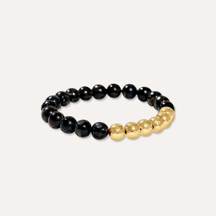 Golden Mix Muscovite Beaded Bracelet