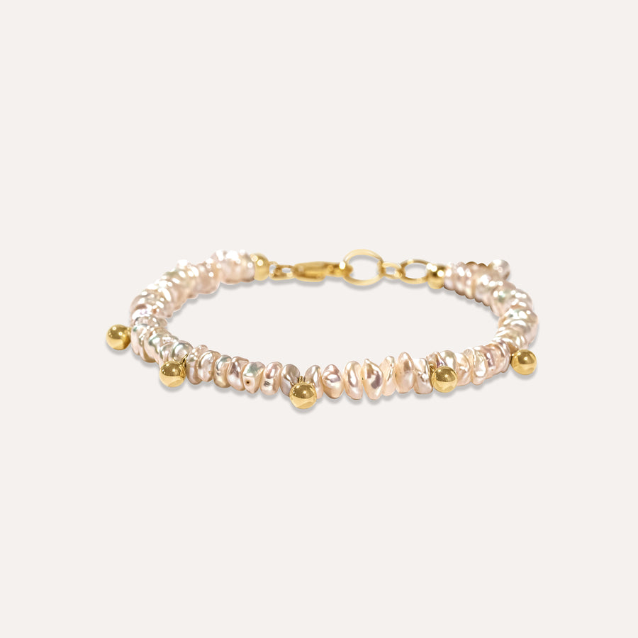Keshi Accent Pearl Bracelet