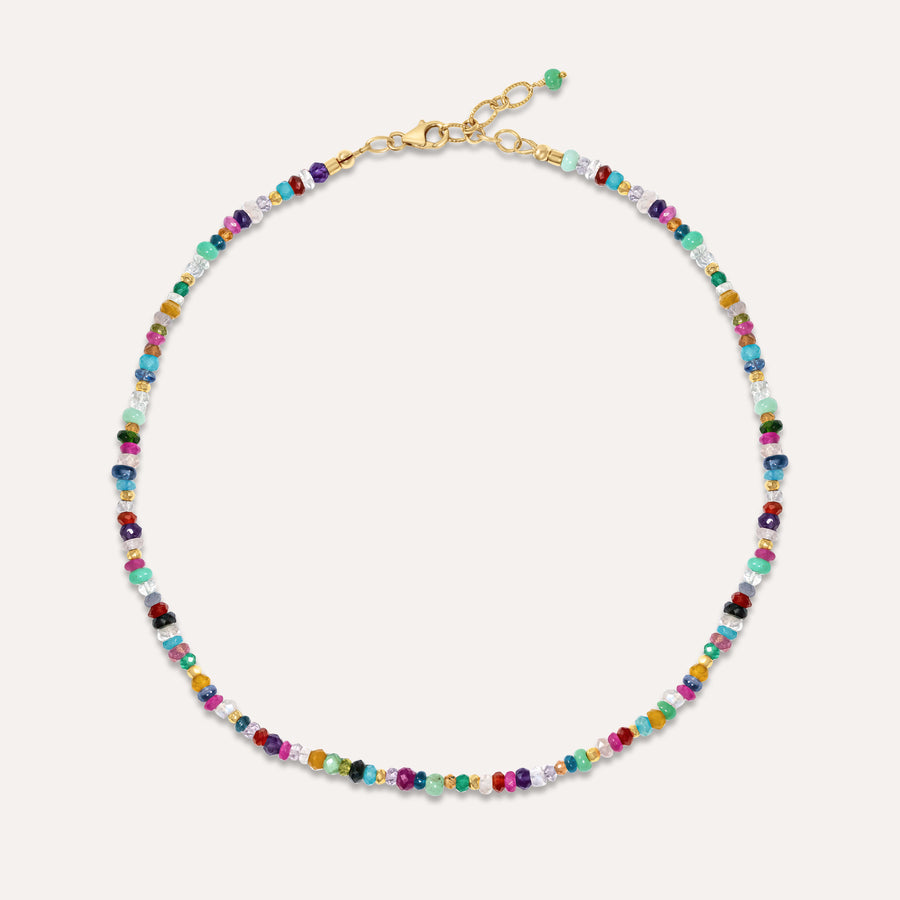 Infinite Rainbow Multi Gem Necklace