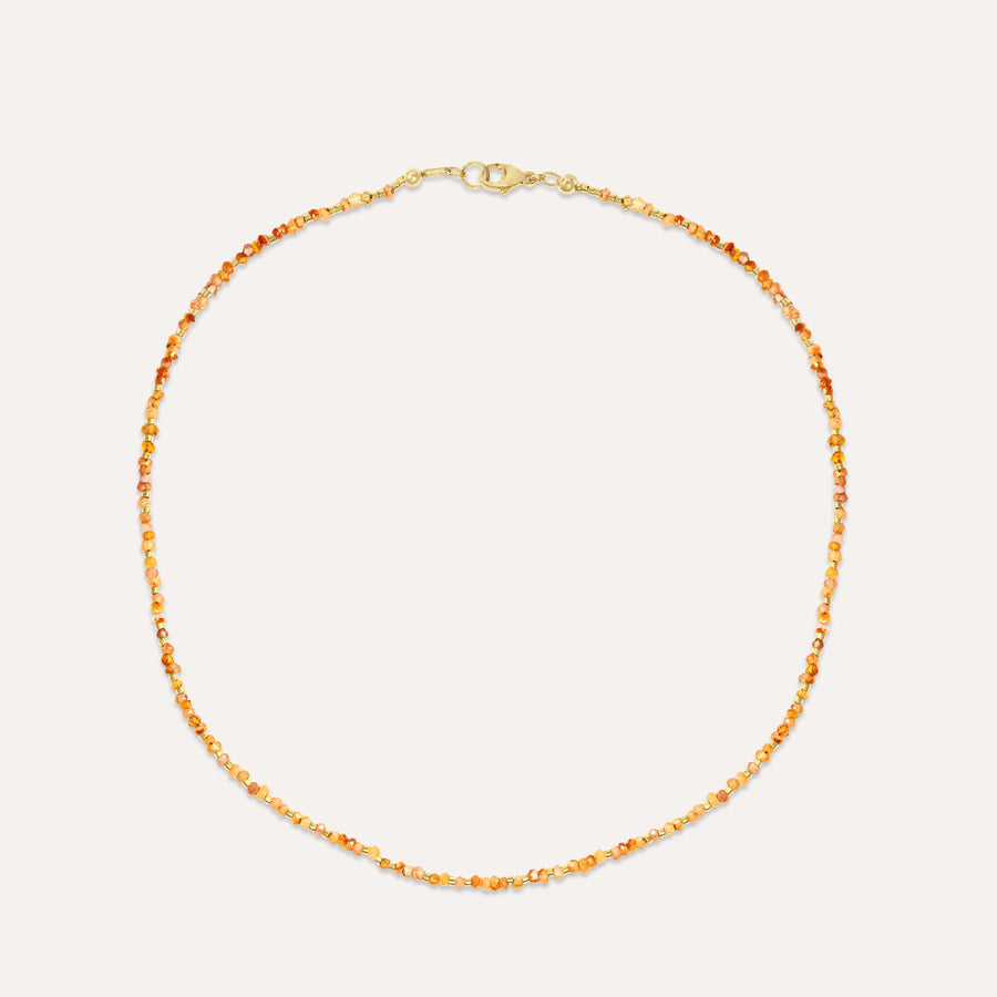 Revel In Orange Agate Necklace