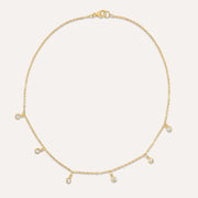 Layers Zircon Pendants Necklace