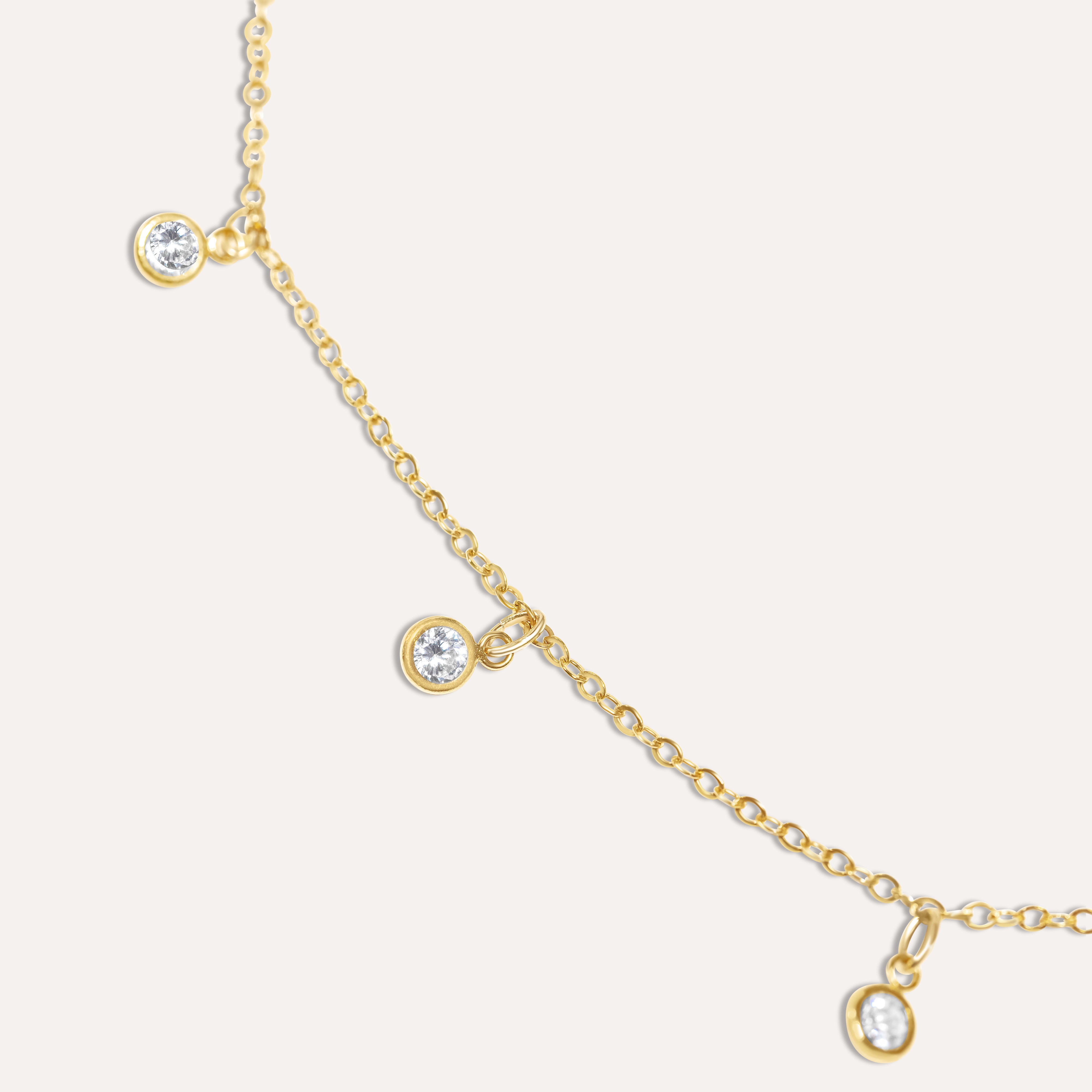 Layers Zircon Pendants Necklace