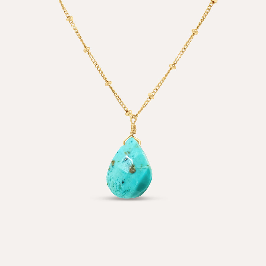Pure Love of Turquoise Pendant Necklace