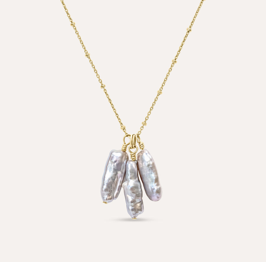 Delight Biwa Trio Necklace