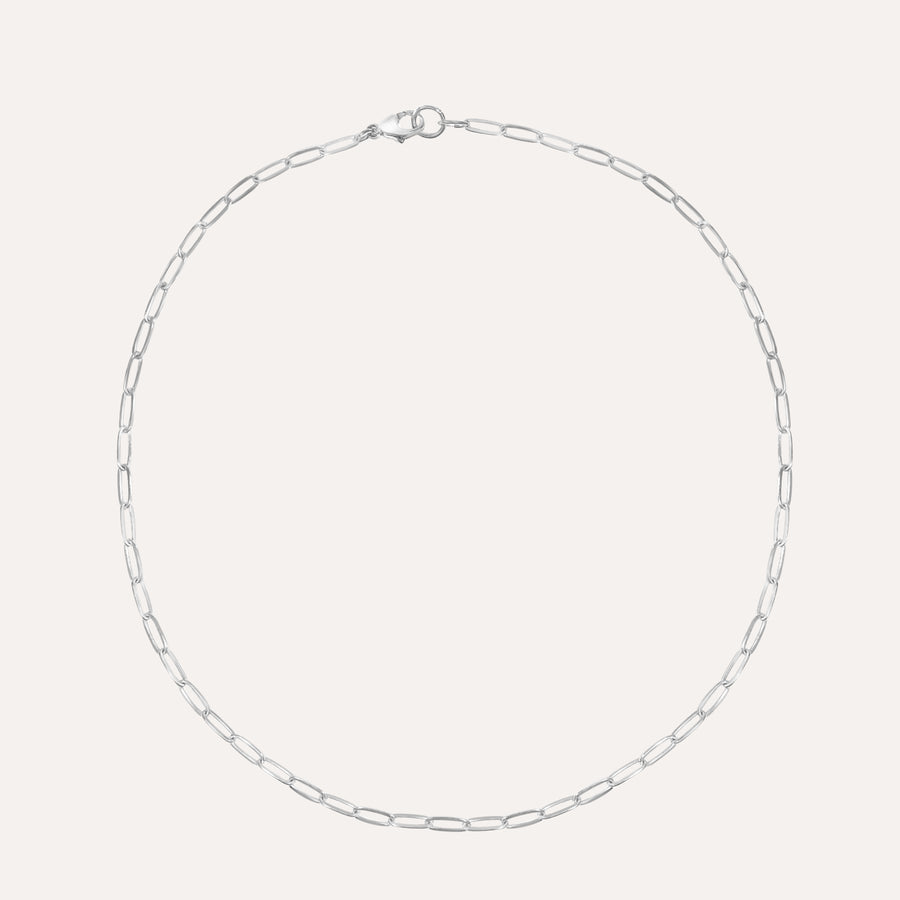 Layer It Sterling Silver Paperclip Necklace