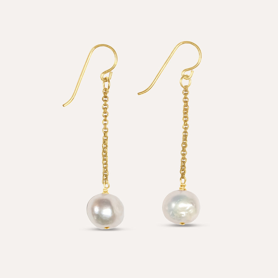 Viaggio Floating Baroque Pearl Earrings