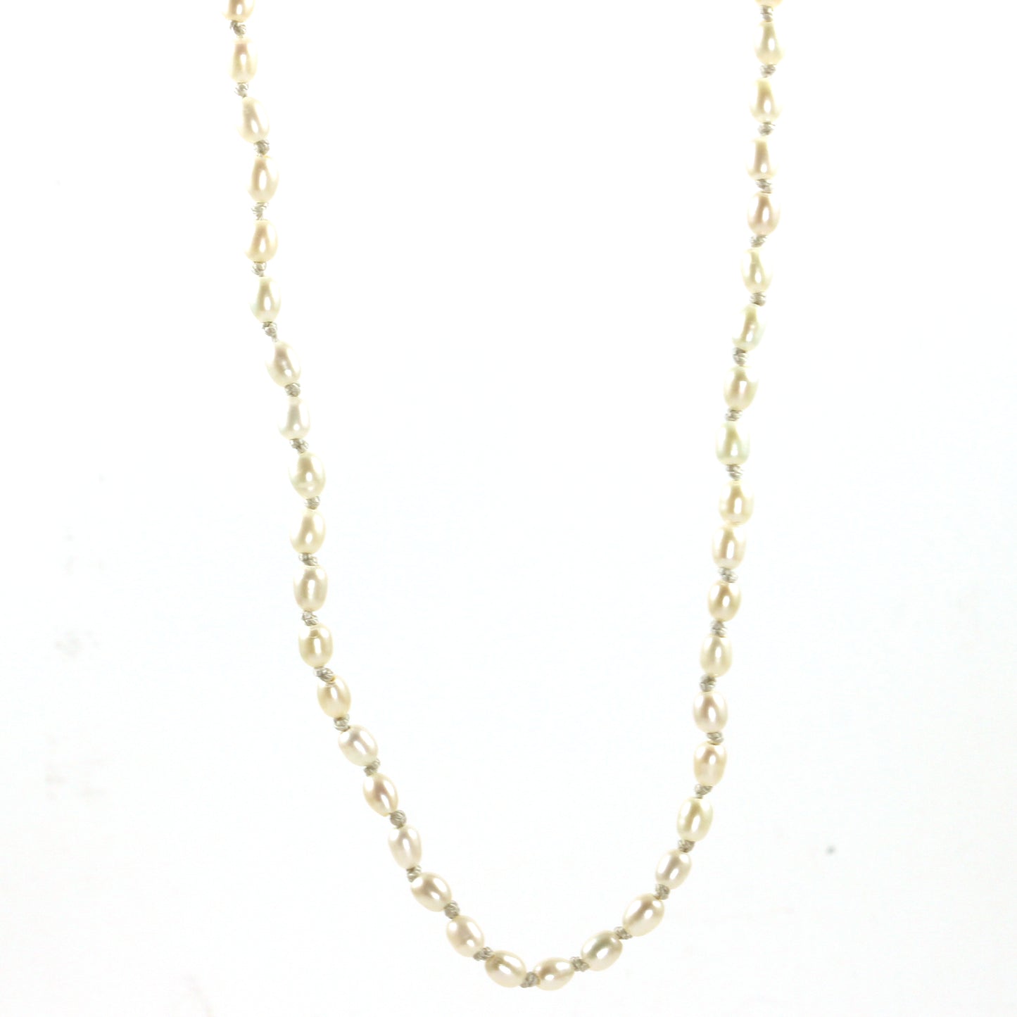 The Ultimate Long Hand-knotted Oval Pearl Necklace