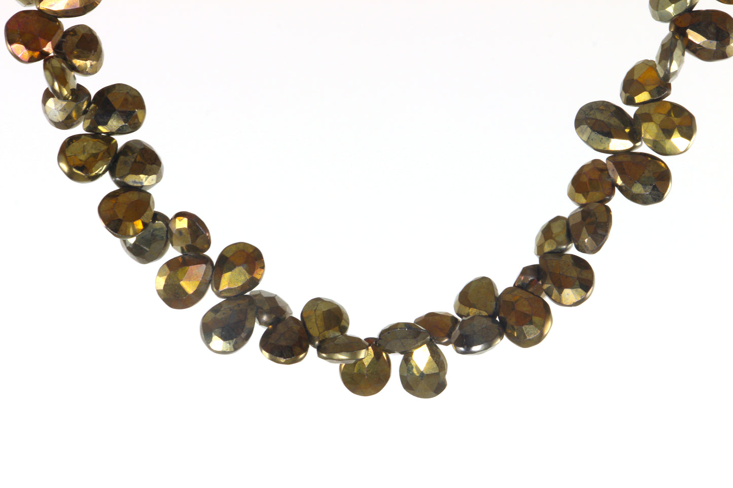 Golden Metallic Black Spinel Necklace