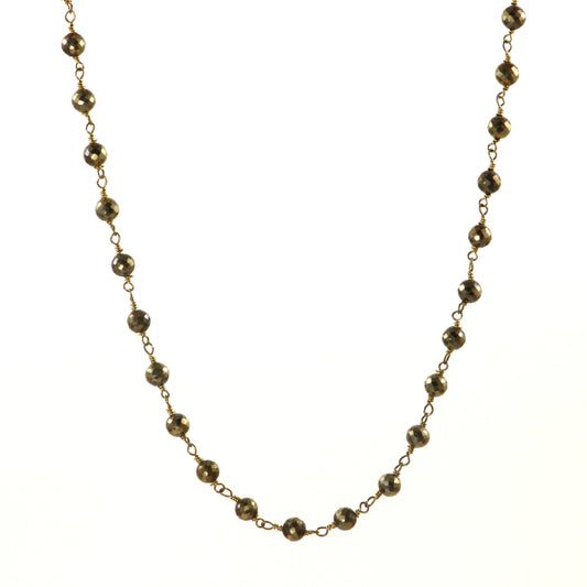 Layering Pyrite Necklace