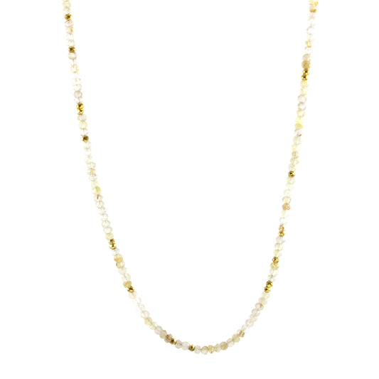 Long Golden Rutile Quartz Necklace