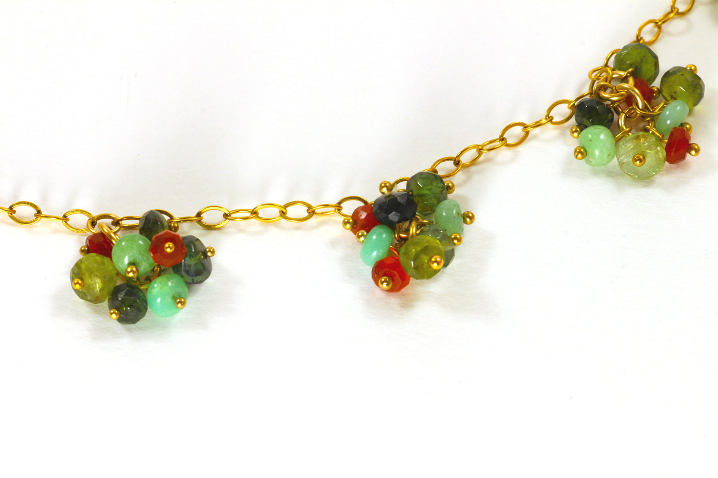 Fantasia Multi-gem Cluster necklace