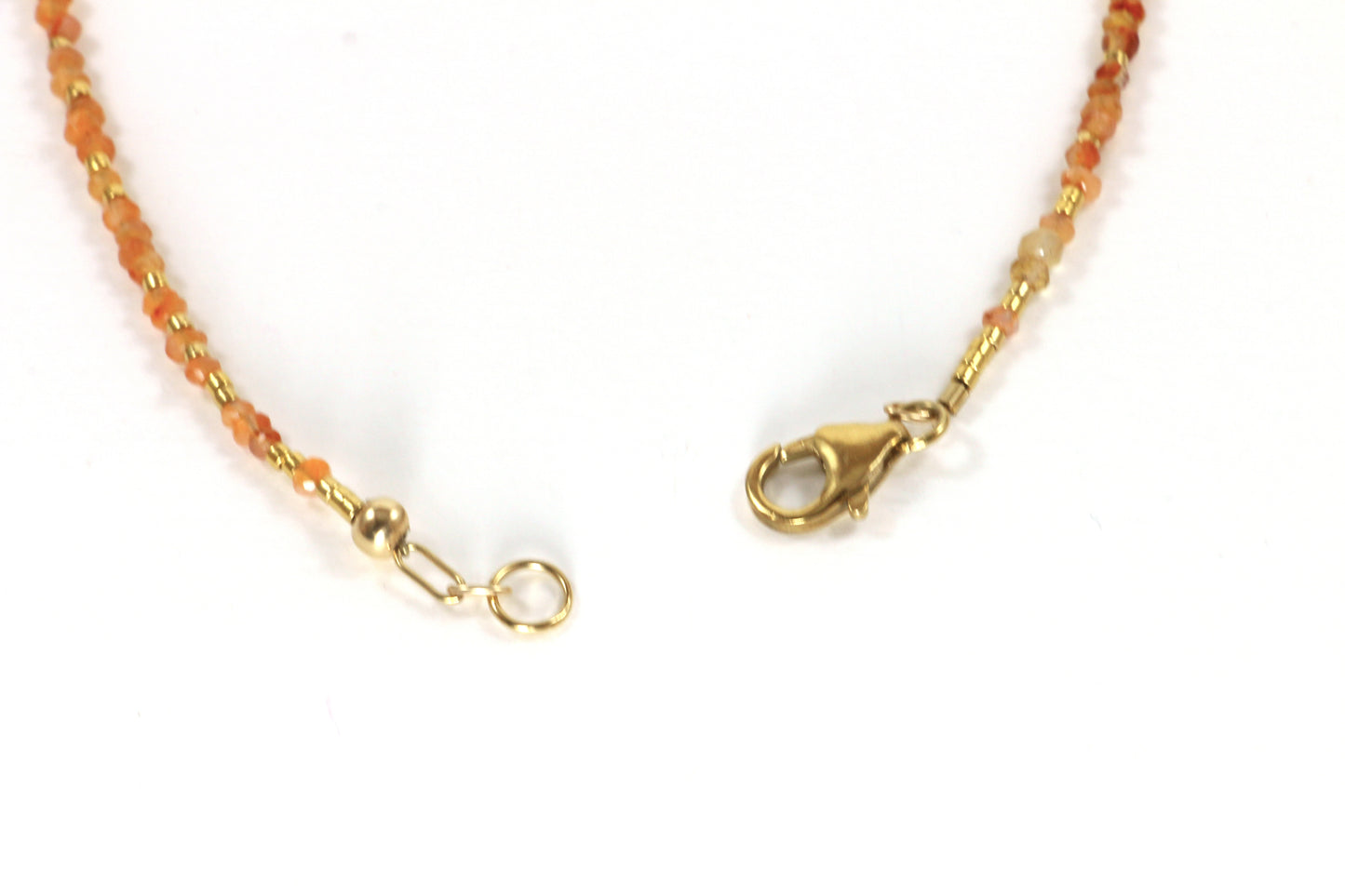 Revel In Orange Agate Necklace